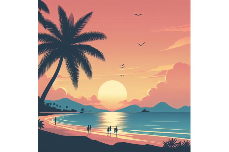 8-sunset-on-the-beach-with-palm-s-bundle