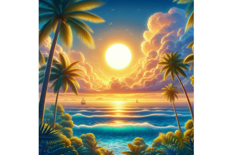 8-tropical-sunset-seascape-with-p-bundle