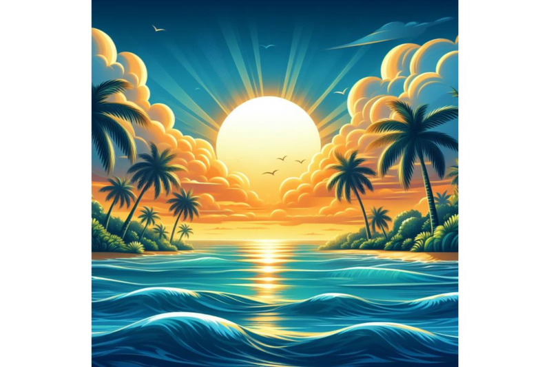 8-tropical-sunset-seascape-with-p-bundle