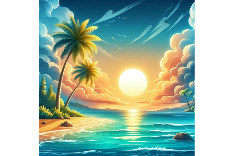 8-tropical-sunset-seascape-with-p-bundle