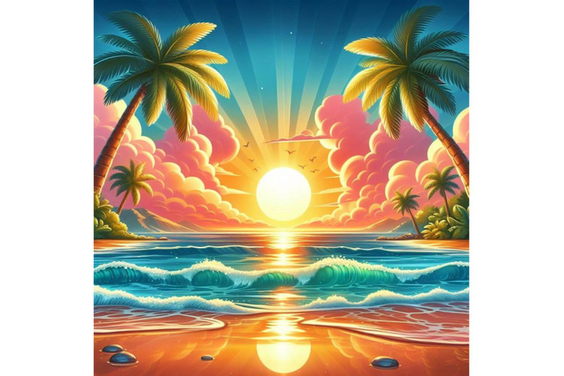 8-tropical-sunset-seascape-with-p-bundle