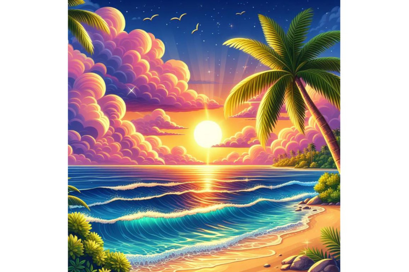 8-tropical-sunset-seascape-with-p-bundle