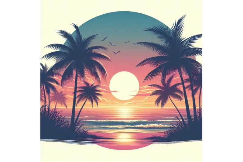 8-sunset-on-the-beach-silhouette-bundle