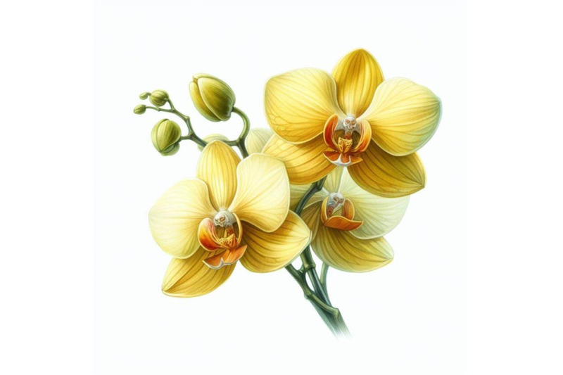 8-yellow-orchid-isolated-on-white-bundle