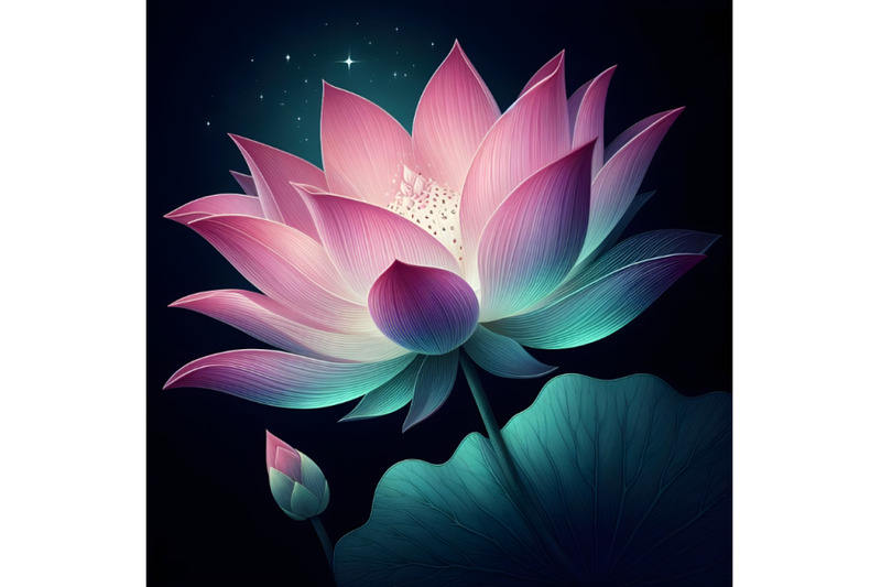 beautiful-lotus-gracefully-poised-on-dark-backdrop