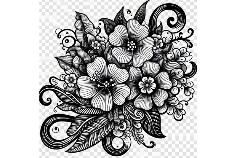 black-and-white-floral-coloring-tattoo-o