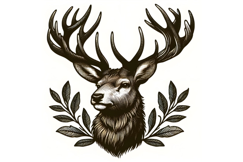 hand-drawn-isolated-deer-head