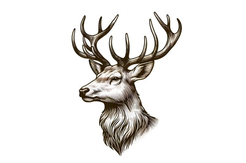 hand-drawn-isolated-deer-head