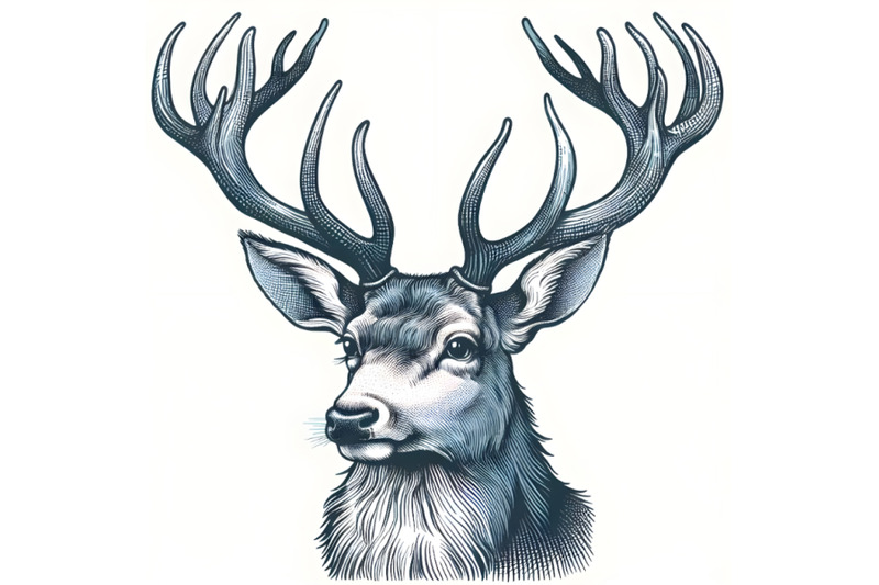 hand-drawn-isolated-deer-head