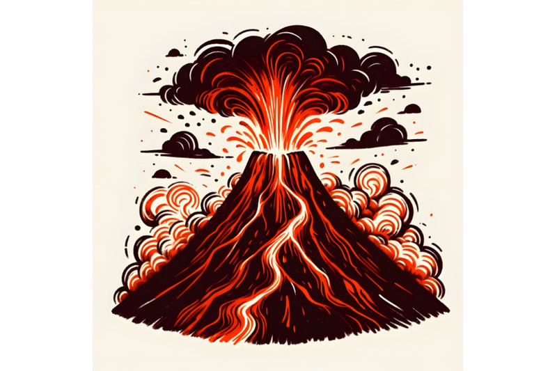 volcano-with-lava
