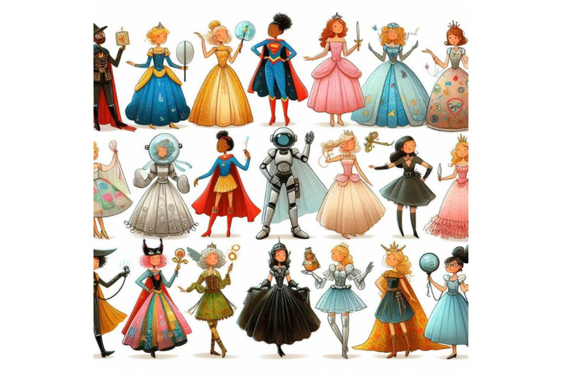 8-princess-in-different-costumes