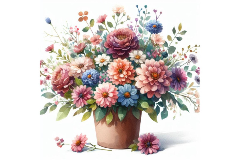 8-bouquets-of-flowers-in-pot