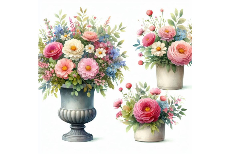 8-bouquets-of-flowers-in-pot