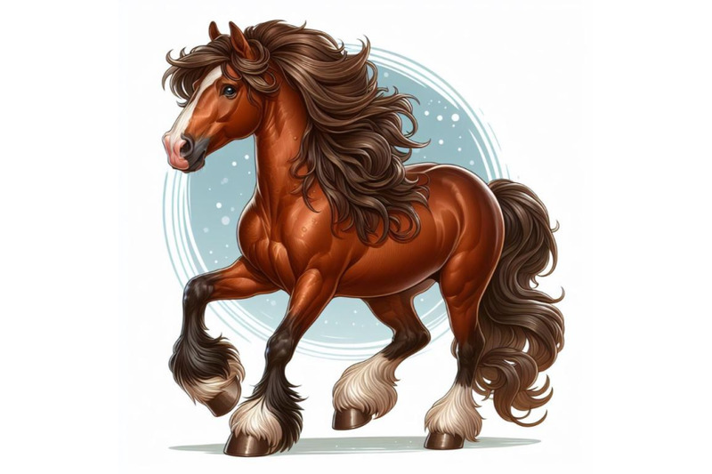 8-brown-horse-on-white-background