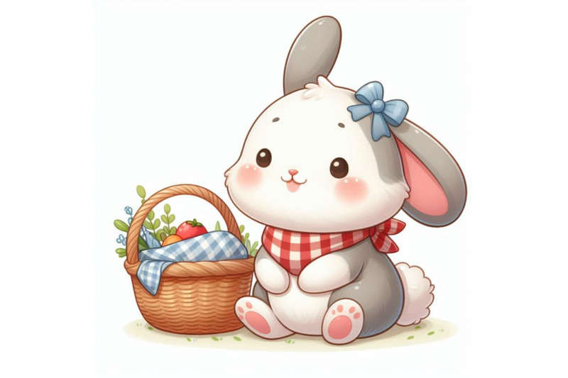 8-cute-bunny-on-white-background