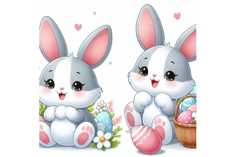 8-cute-bunny-on-white-background