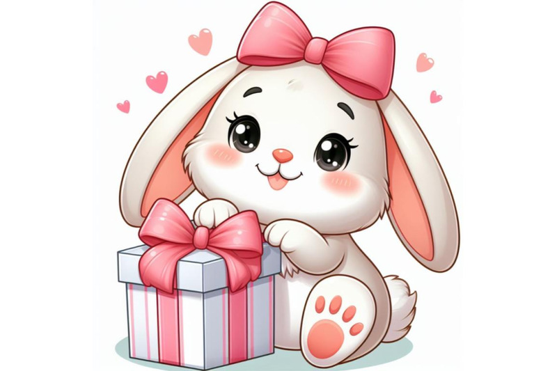 8-cute-bunny-on-white-background