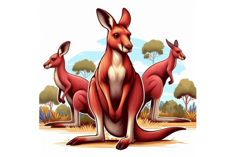 8-australian-big-red-kangaroo-iso-bundle