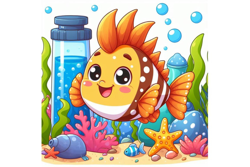 8-cute-fish-on-white-background