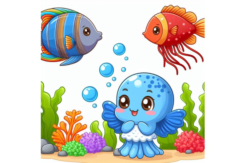 8-cute-fish-on-white-background