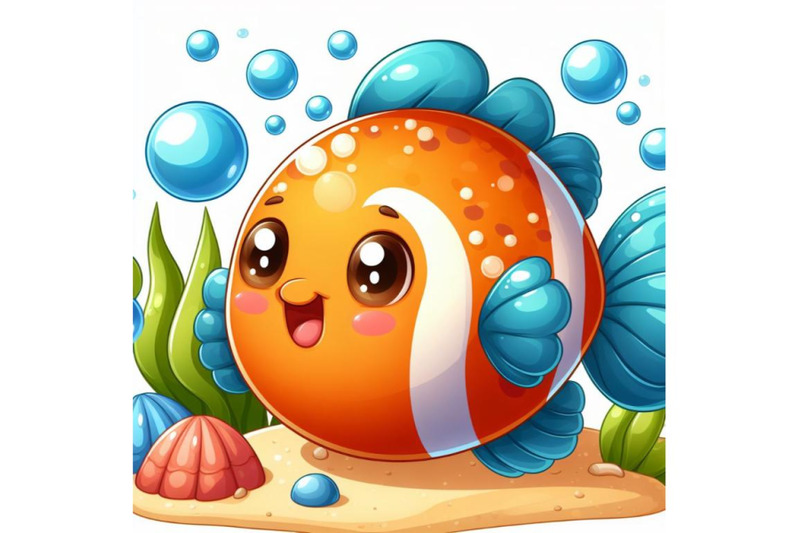 8-cute-fish-on-white-background