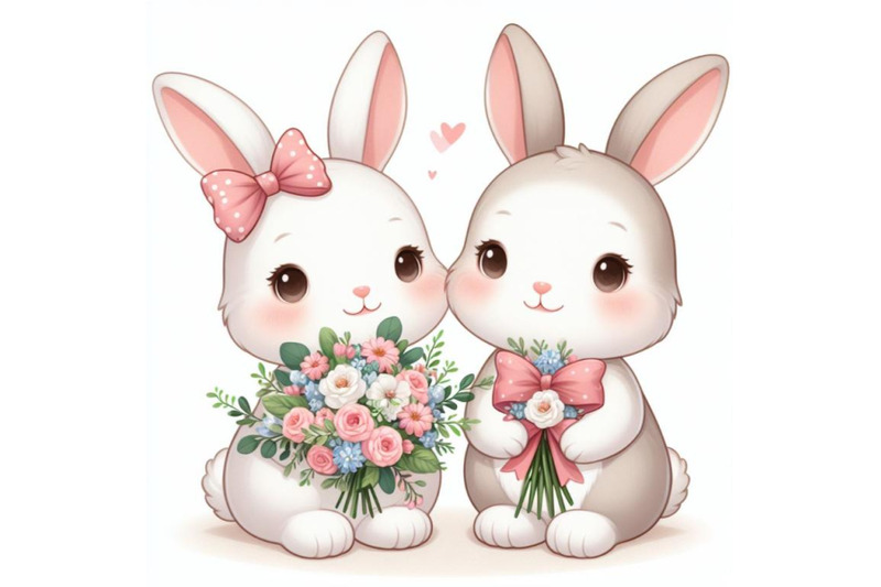 8-a-rabbit-couple-bunny-with-a-bundle