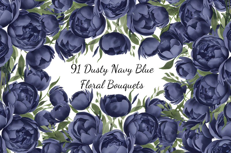 dusty-navy-blue-flowers-clipart-bundle