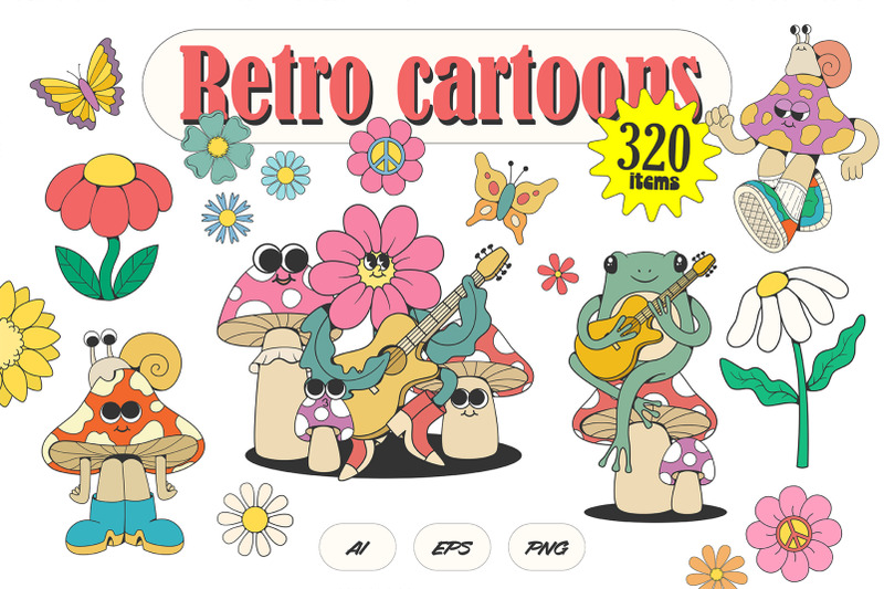 retro-cartoon-characters-bundle
