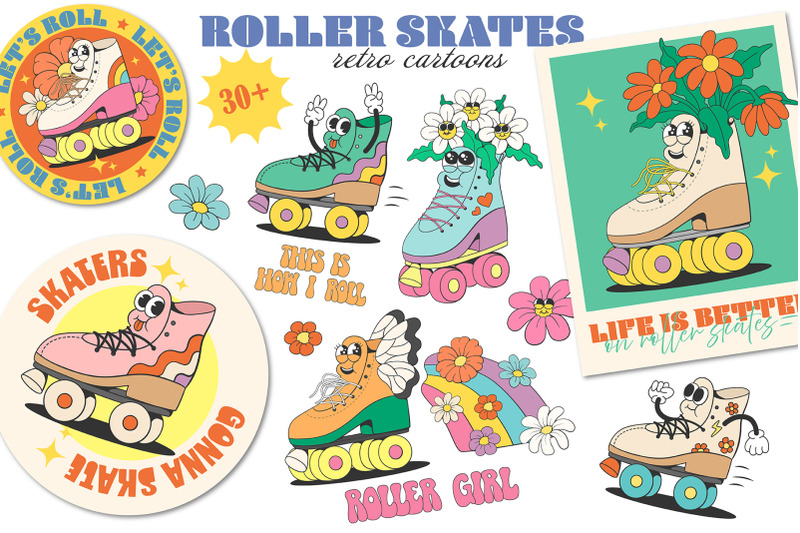 retro-roller-skates-mascot