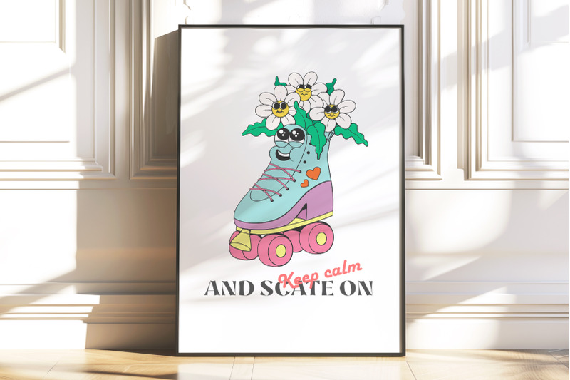 retro-roller-skates-mascot