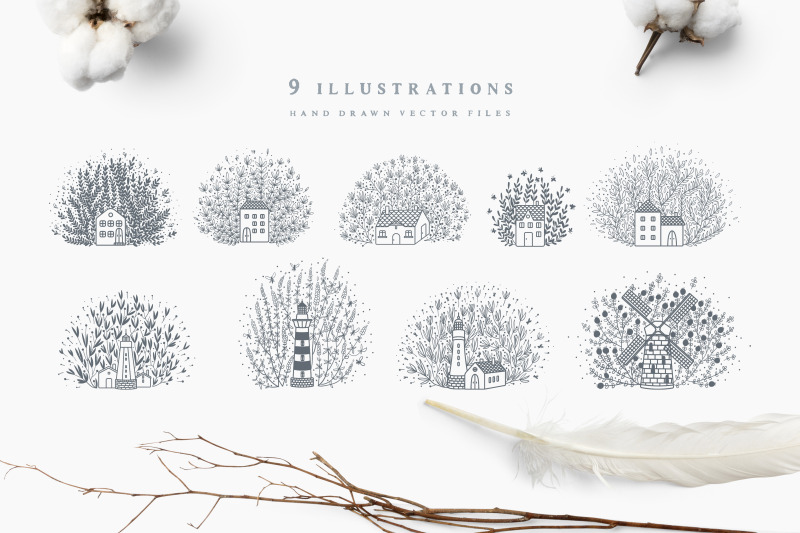 9-pre-made-illustrations-for-logos