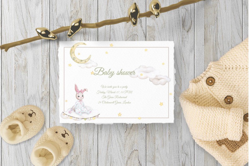 cute-bunny-frame-for-baby-girl-watercolor-png