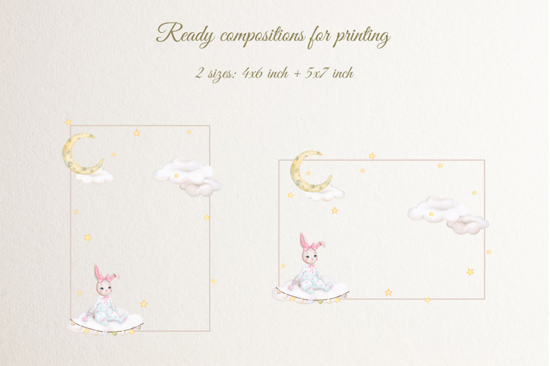 cute-bunny-frame-for-baby-girl-watercolor-png