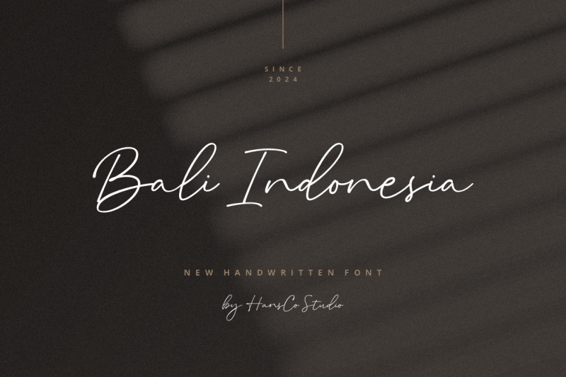 bali-indonesia-handwriting-font