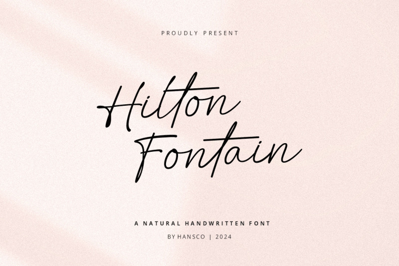 hilton-fontain-signature-font