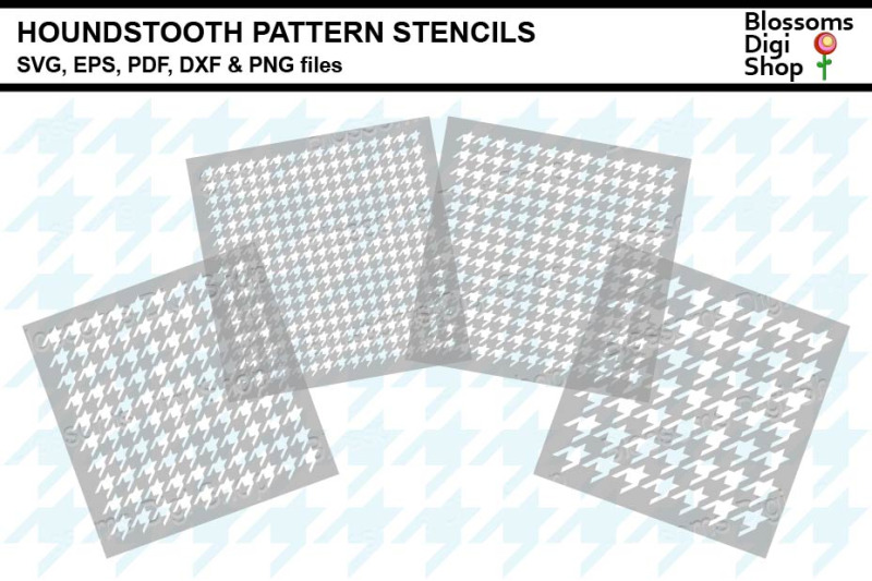 houndstooth-pattern-stencils-svg-eps-pdf-dxf-amp-png-files