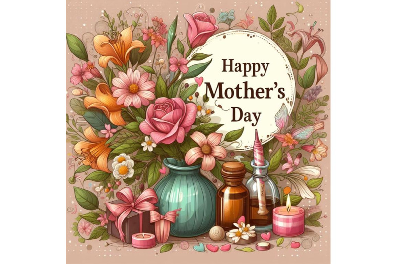 4-illustration-of-mother-039-s-day-in-floral-background