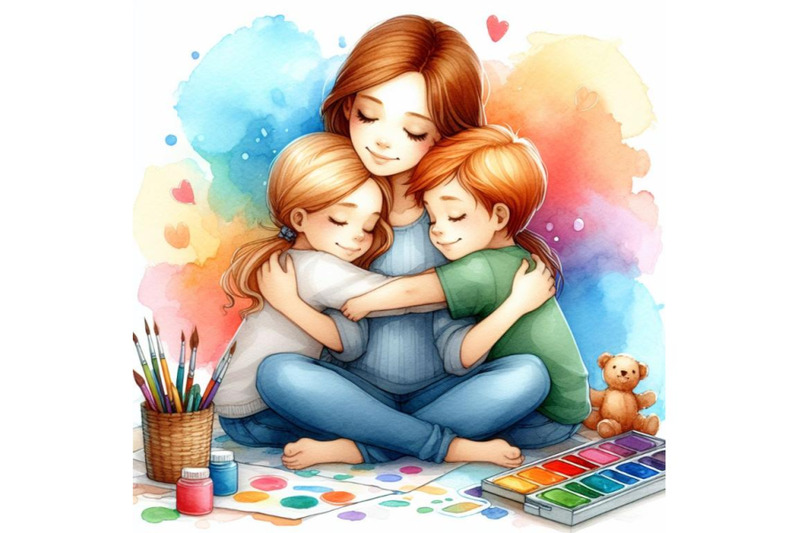 4-two-kids-hugging-their-mother