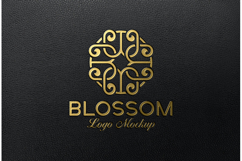 luxury-gold-foil-logo-mockup-black-leather