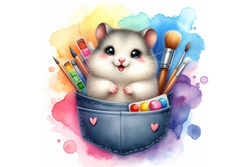 4-a-cute-hamster-in-a-pocket-colorful-background