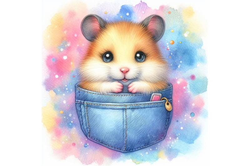 4-a-cute-hamster-in-a-pocket-colorful-background