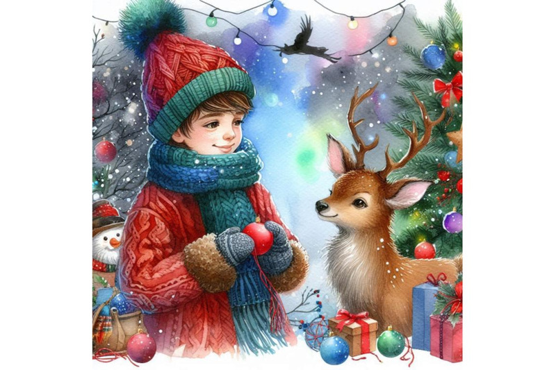 4-watercolor-boy-with-deer-christmas-watercolor-colorful-background