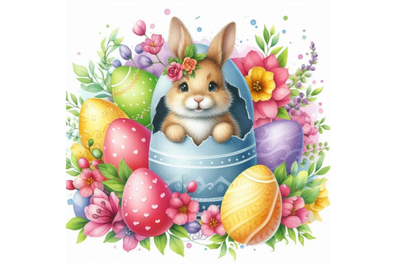 4-aster-bunny-came-out-from-decorated-egg-colorful-background