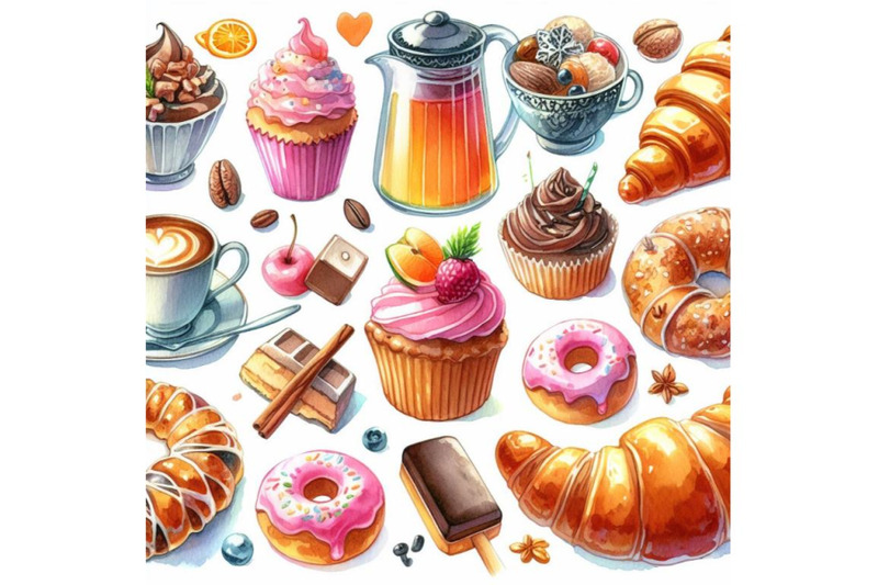 4-bakery-delights-watercolor-element-colorful-background