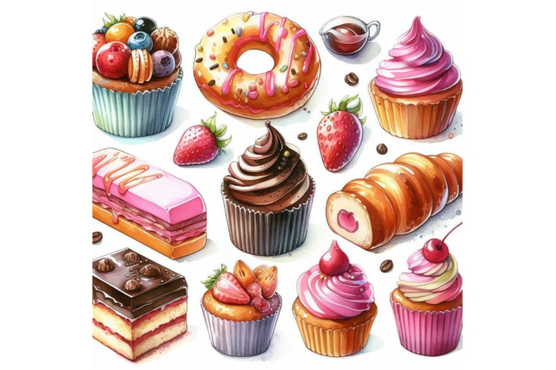 4-bakery-delights-watercolor-element-colorful-background