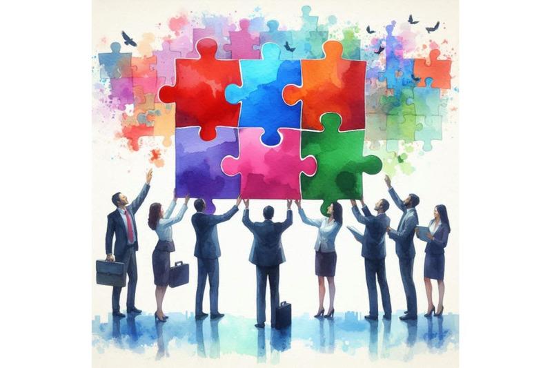 4-business-people-holding-the-big-jigsaw-puzzle-piececolorful-backgrou