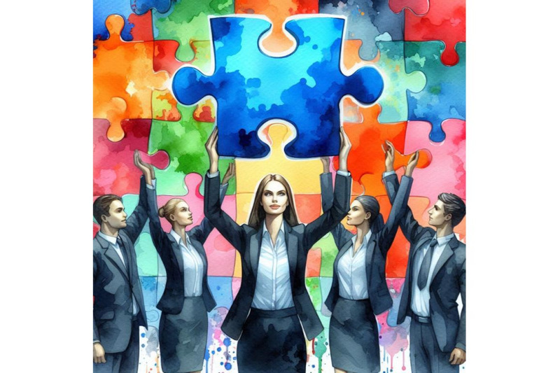 4-business-people-holding-the-big-jigsaw-puzzle-piececolorful-backgrou