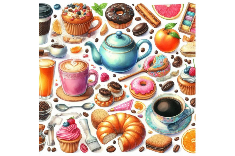 4-coffee-shop-itemscolorful-background