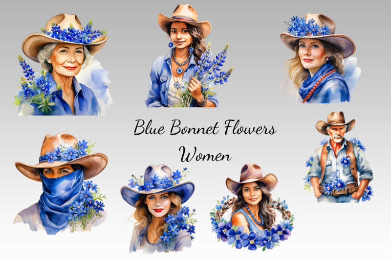 blue-bonnet-flowerwatercolor-clipart-bundle