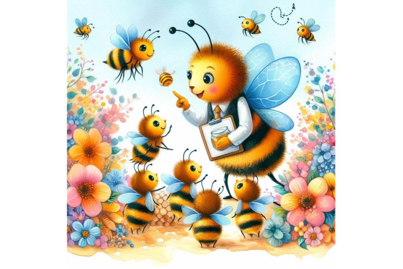 4-expert-honey-bee-teaches-the-newbies-how-to-collect-honey-through-te